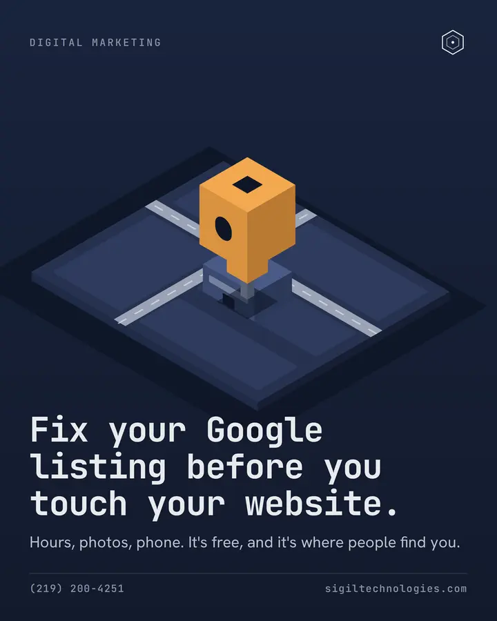 SIGIL post: fix your Google listing first